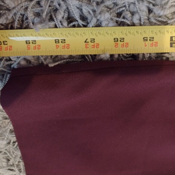 COPY - Express Burgundy Wide Leg High Rise Trousers - Picture 5 of 10